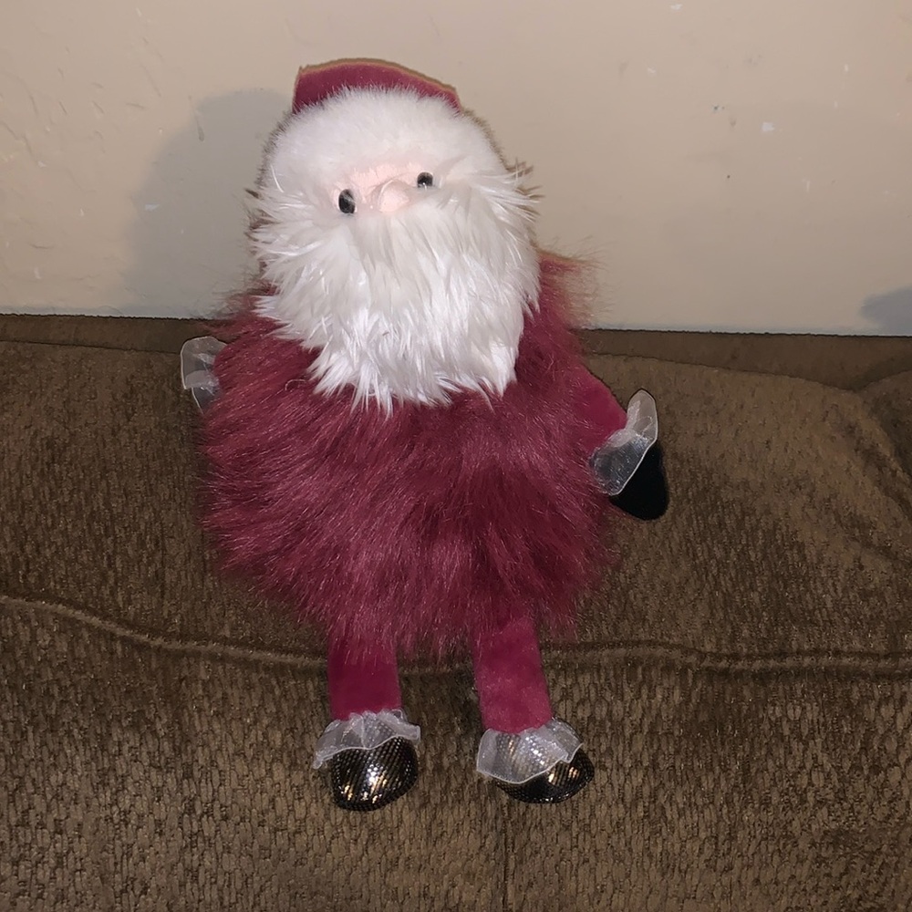 Aurora World Plush SANTA CLAUS Toy Red/White Furry